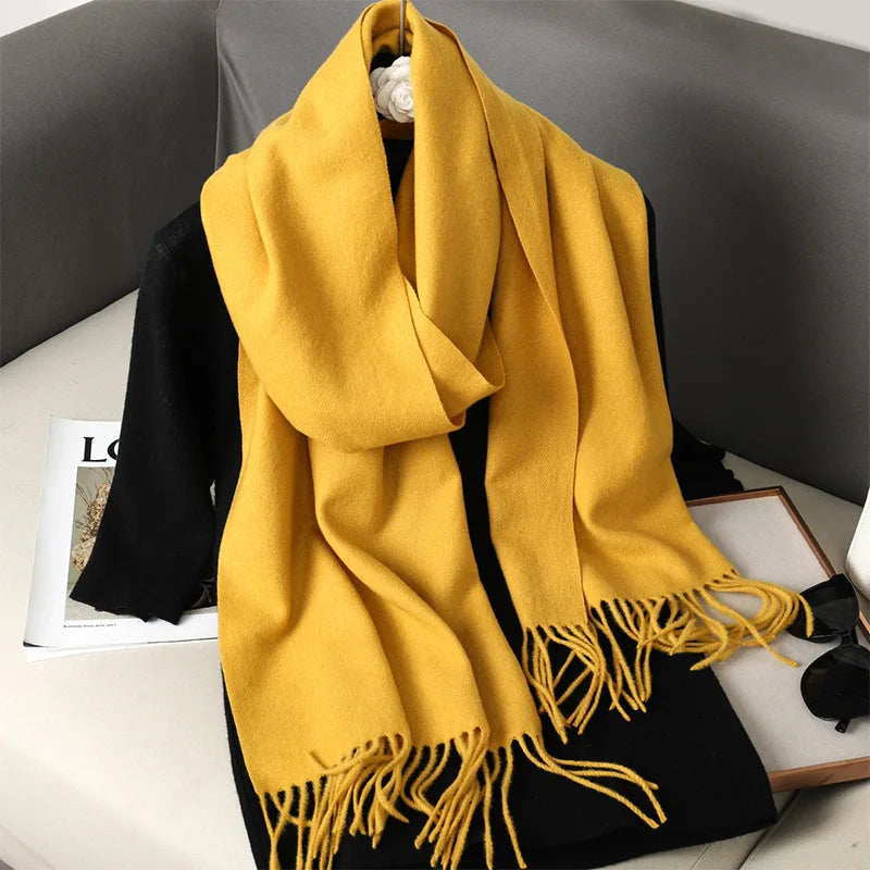 New Women's Cashmere Scarf | Winter Wool Pashmina Wrap | Elegant & Warm Design | EnigmaParis