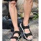 New Men's Sandals Soft Genuine Leather Sandals Shoes Men Large Size Outdoor Summer Shoes Comfort Beach Sandals Roman Men Shoes