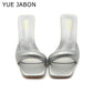 Black Red High Heel Sandals Women Open Toe Slingback Sandals Female Pumps Square Toe Summer Simple Designer Heeled Sandals