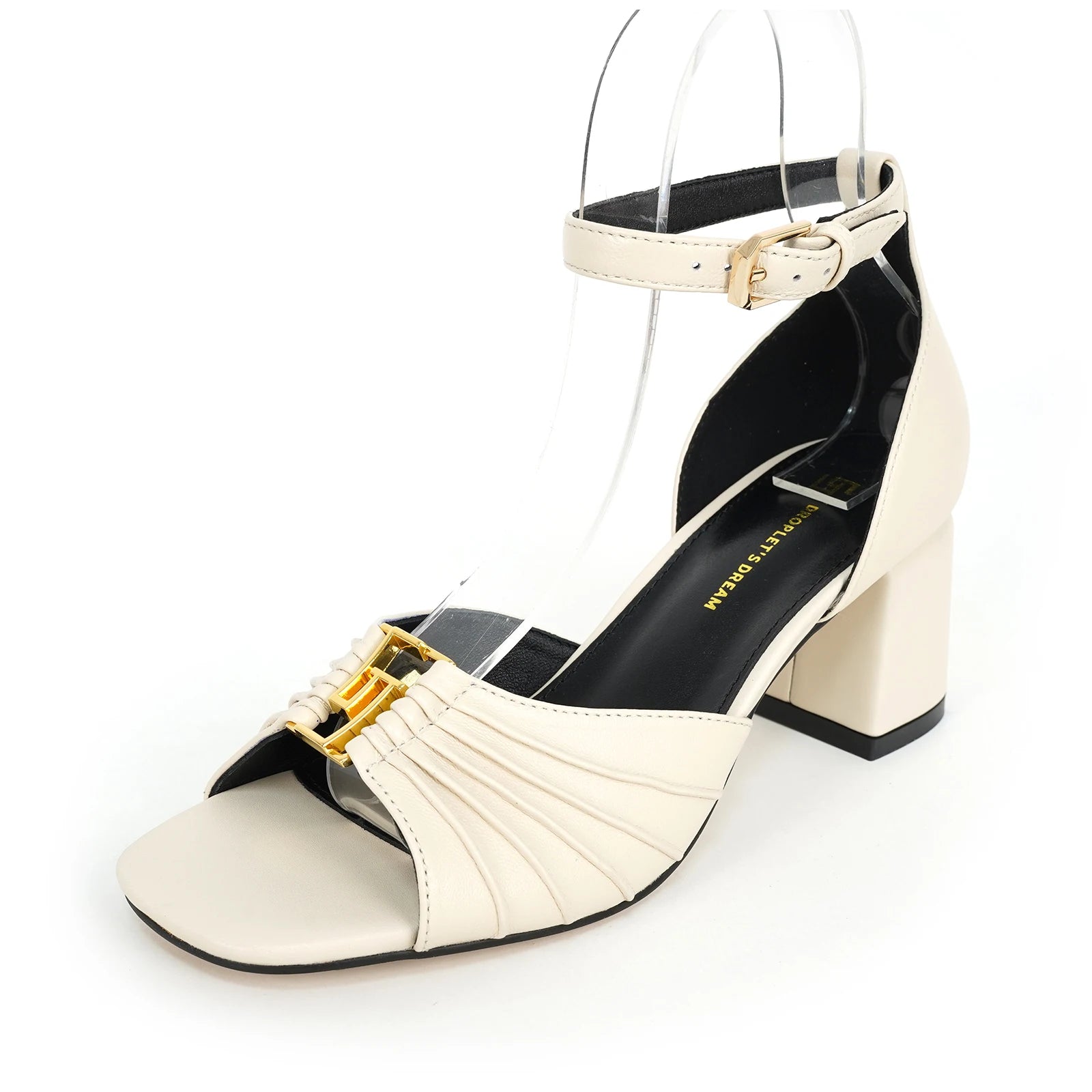 2025 Women's Summer Open toed Fashion Coarse Heel Sandals Italian Design GJ Luxury Brand Outdoor High Heel Non slip Sandals