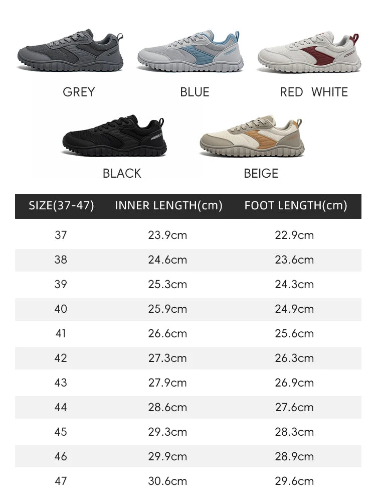 Wide Toe Shoes Mens Womens Artificial Leather Running Sneakers