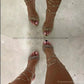 Liyke 2025 New Arrival Silver Crystal Narrow Band Women's Sandals Summer Party Wedding Prom Shoes Platform Open Toe High Heels