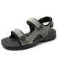 Outdoor Leather Men Sandals Summer Casual Shoes For Men Beach Sandals Soft Breathable Men Shoes Plus Size 38-48