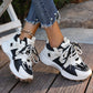 New Women Sneakers Mesh Breathable Platform Sneakers Women Casual Lace Up Outdoor Women Shoes Low Top Sneakers Zapatos De Mujer