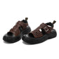 Men's Fashionable Genuine Leather Sandals 2023 Summer New Style Casual Sports Shoes Soft Bottom Anti-Slip Slippers