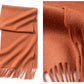 Solidlove 100% Wool Winter Scarf | Women's Fashion Cashmere Poncho Wrap | Elegant Scarves for Ladies | EnigmaParis
