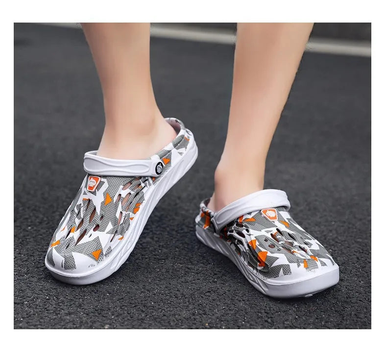 Summer Men Sandals | Light EVA Men's Casual Shoes | Hole Shoes Clogs | Outdoor Male Beach Flat Slippers