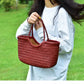 Handbags Women's Genuine Leather Shoulder Bag Weaving Casual Shopping Bag Vintage Big Tote Purse Cowhide Cross Hand Bags Lady
