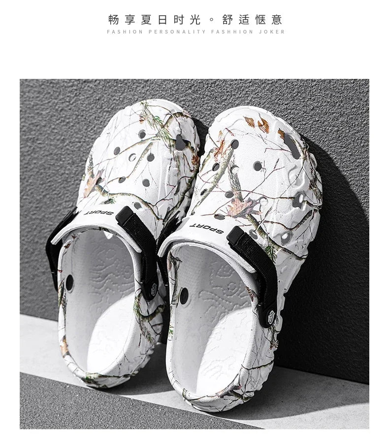 Flat Sandals Men Shoes 2025 | Slippers Men Garden Platform Sandals | Man Summer Sandals | Male Sneakers Outdoor Flip Flops Home Clogs