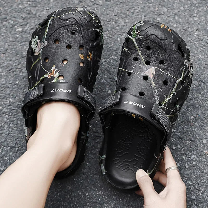 Flat Sandals Men Shoes 2025 | Slippers Men Garden Platform Sandals | Man Summer Sandals | Male Sneakers Outdoor Flip Flops Home Clogs