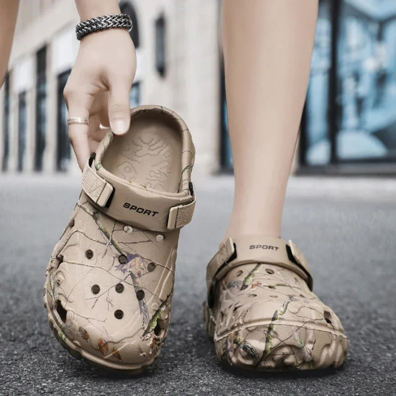 Flat Sandals Men Shoes 2025 | Slippers Men Garden Platform Sandals | Man Summer Sandals | Male Sneakers Outdoor Flip Flops Home Clogs