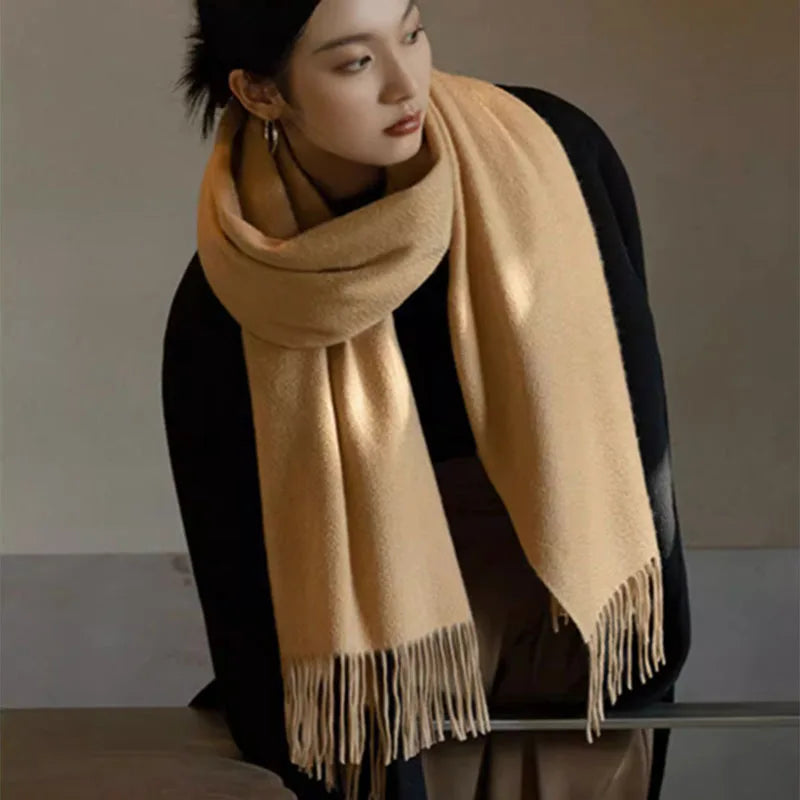 New Women's Cashmere Scarf | Winter Wool Pashmina Wrap | Elegant & Warm Design | EnigmaParis