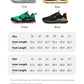 HOBIBEAR Unisex Hiking Sneakers Lace-Up Walking Shoes Outdoor Travel Artificial Leather Sneakers