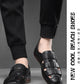Leather Sandals Baotou 2025 Summer New Genuine Leather Breathable Hollow Porous Shoes Men's Tendon Soft Bottom Middle-Aged Dad S
