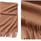 Solidlove 100% Wool Winter Scarf | Women's Fashion Cashmere Poncho Wrap | Elegant Scarves for Ladies | EnigmaParis