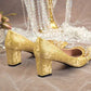 Pointed Toe with Crystals Rhinestone Wedding Bride Shoe Formal Woman Pumps Shoes for Women Diamond Medium Heels Casual Vacation