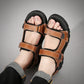 Outdoor Leather Men Sandals Summer Casual Shoes For Men Beach Sandals Soft Breathable Men Shoes Plus Size 38-48