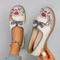 Spring and Autumn New Products, New Chinese style Women's Printed Breathable, Simple, Fashionable Lazy Shoes, One Step Flat Shoe