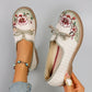 Spring and Autumn New Products, New Chinese style Women's Printed Breathable, Simple, Fashionable Lazy Shoes, One Step Flat Shoe
