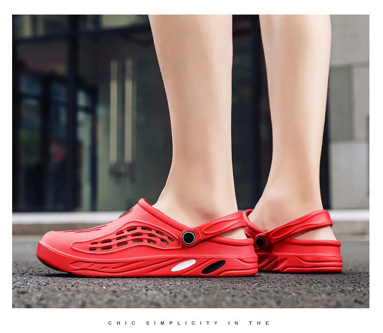 Summer Men Sandals | Light EVA Men's Casual Shoes | Hole Shoes Clogs | Outdoor Male Beach Flat Slippers