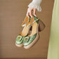 New Chinese Style New Thick Soled Thick Heel Baotou Sandals Female Line with Female Sandal Fairy Wind High Heel Single Shoes