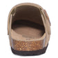 Crestar Women's Suede Clogs with Adjustable Strap Fashion Cork Footbed Genuine Leather Mules Outdoof New Slip on Potato Shoes