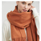 Solidlove 100% Wool Winter Scarf | Women's Fashion Cashmere Poncho Wrap | Elegant Scarves for Ladies | EnigmaParis