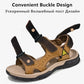 New Men's Sandals Soft Genuine Leather Sandals Shoes Men Large Size Outdoor Summer Shoes Comfort Beach Sandals Roman Men Shoes