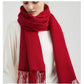 Solidlove 100% Wool Winter Scarf | Women's Fashion Cashmere Poncho Wrap | Elegant Scarves for Ladies | EnigmaParis