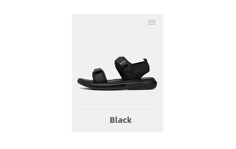 A Pair of Non-Slip Men's Sandals for Summer New Wear-Resistant Breathable Simple White-Soled Men's Business Beach Shoes