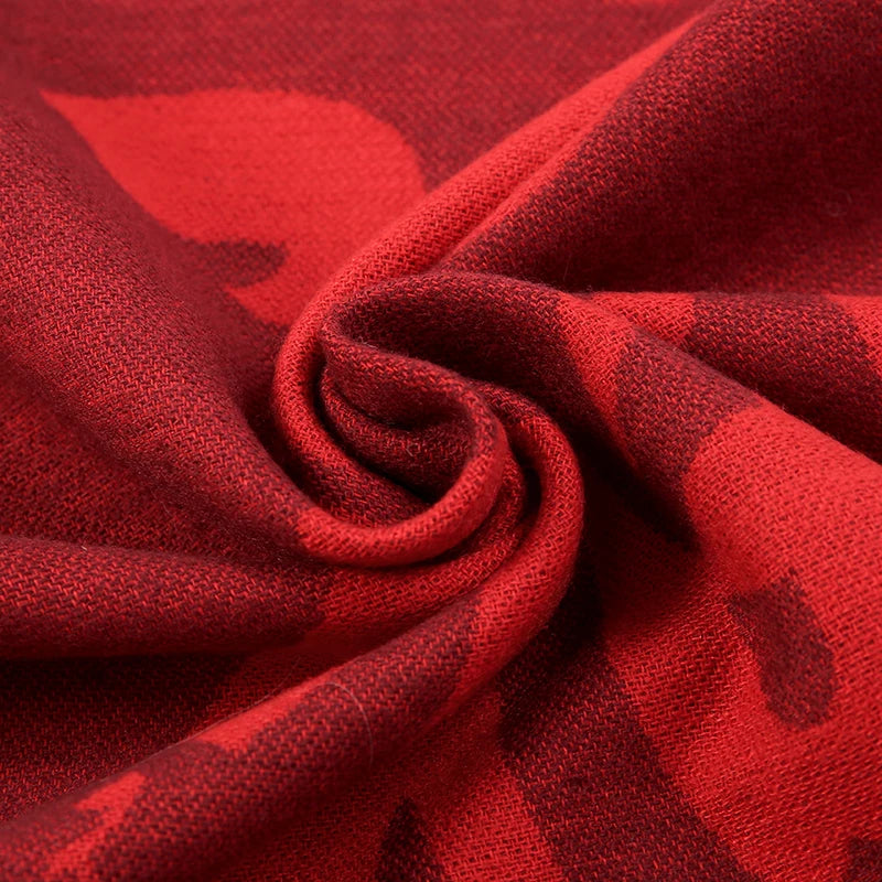 Newest Wool Cashmere Scarf | Women's Winter Tassel Pashmina Shawl | EnigmaParis