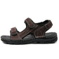 Outdoor Leather Men Sandals Summer Casual Shoes For Men Beach Sandals Soft Breathable Men Shoes Plus Size 38-48