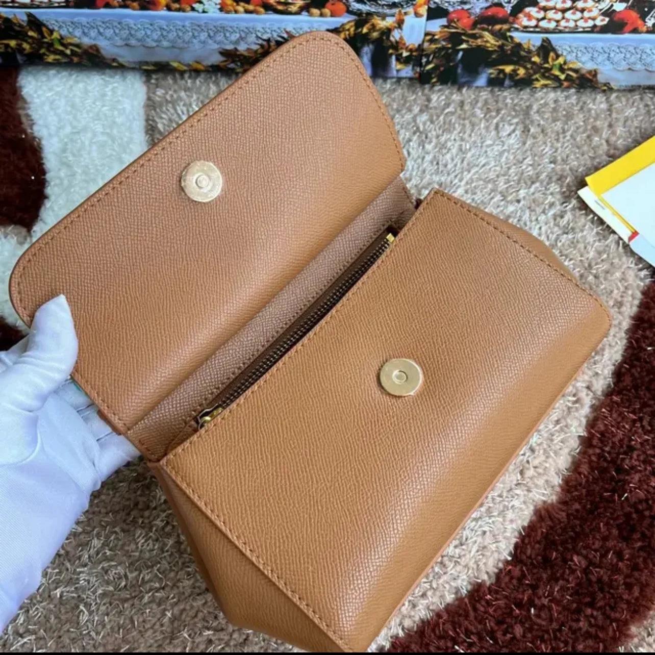 2025 New Hand Print Cowhide Bags For Women Luxury Designer Shoulder Bag Fashion Ladies Handbags