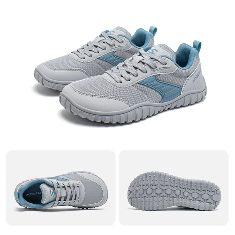 Wide Toe Shoes Mens Womens Artificial Leather Running Sneakers