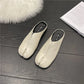 New Fashion Tabi Ninja Flats Leather Split Toe Flat Shoes Woman Cozy Loafers Female Casual Low Heels Ladies Muller Shoes