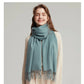 Solidlove 100% Wool Winter Scarf | Women's Fashion Cashmere Poncho Wrap | Elegant Scarves for Ladies | EnigmaParis
