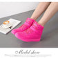 Designer Woman Breathable High Top Black White Boots Women Casual Sport Shoes Platform Hidden Increasing Sneakers Leather Shoe