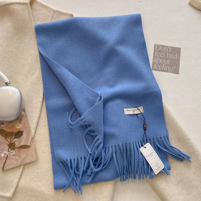 2024 Womens Winter Wool Scarf | Long Cashmere Shawl & Pashmina Wrap | EnigmaParis