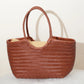 Handbags Women's Genuine Leather Shoulder Bag Weaving Casual Shopping Bag Vintage Big Tote Purse Cowhide Cross Hand Bags Lady