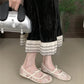 2025 Spring Lace Women Mary Jane Shoes Fashion Slip On Comfort Street Style Soft Sole Female Dress Flats Shoes