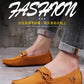 Men Suede Leather Loafers Shoes | Slip on Non-slip Driving Loafers for Men
