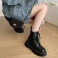 Women Boots Motorcycle Shoes Woman Leather Chelsea Ladie Classic Punk Female Goth Shoes High Platform Boots Women Botas Mujer