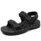 Outdoor Leather Men Sandals Summer Casual Shoes For Men Beach Sandals Soft Breathable Men Shoes Plus Size 38-48