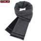 Luxury Wool Scarf for Men | Winter Warm Cashmere Silk Plaid Pashmina Shawl | EnigmaParis