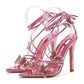 High Heels Shoes For Women Summer 2025 New Bow Tie Strap French sandals