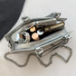 Women's Coffin Shaped Hobo Bag Halloween Chain Crossbody Bag PU Leather Top Handle Bag High Quality Handbags Fashion Sling Purse