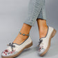 Spring and Autumn New Products, New Chinese style Women's Printed Breathable, Simple, Fashionable Lazy Shoes, One Step Flat Shoe