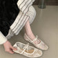 2025 Spring Lace Women Mary Jane Shoes Fashion Slip On Comfort Street Style Soft Sole Female Dress Flats Shoes
