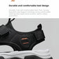 Sandals for Men's Summer New Cowhide Casual Beach Shoes, Genuine Leather for Men's Anti Slip Middle-aged Sandals and Slippers