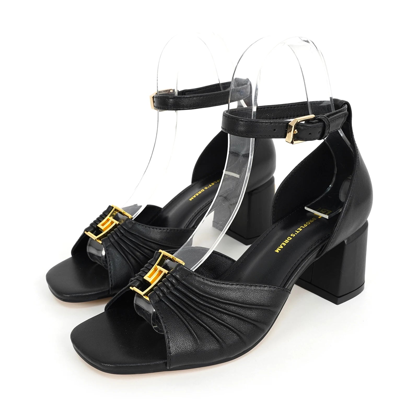 2025 Women's Summer Open toed Fashion Coarse Heel Sandals Italian Design GJ Luxury Brand Outdoor High Heel Non slip Sandals